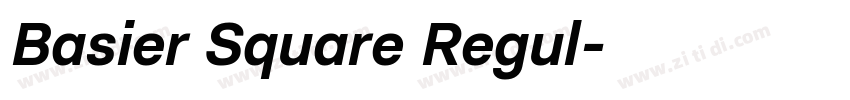 Basier Square Regul字体转换